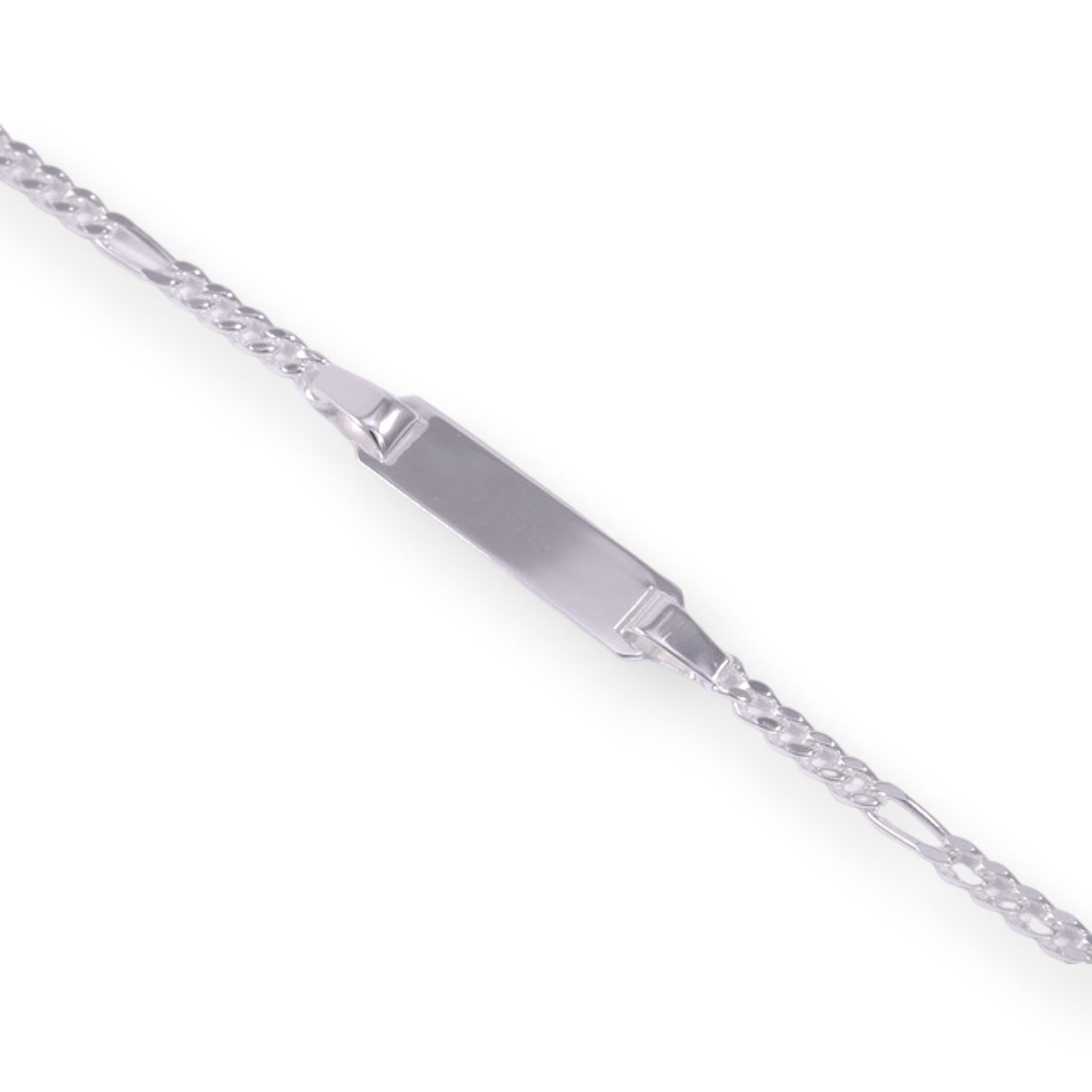 Schmidt Silberarmband 925 für Kinder, gravierbar, 14cm, silberfarben