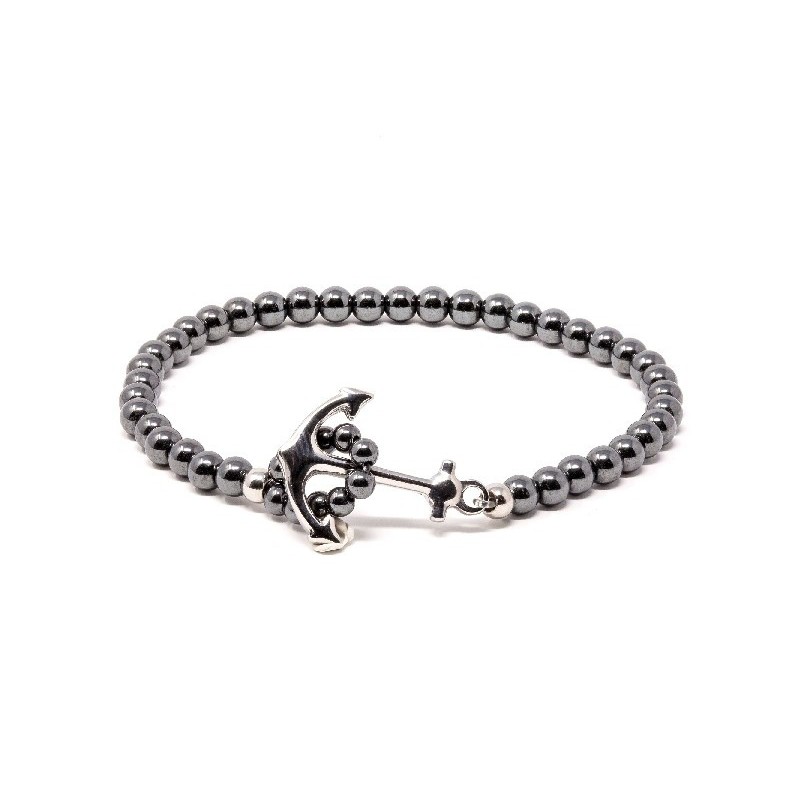 Monessa Damen Armband in Grau, Armschmuck mit 17cm Kettenlänge