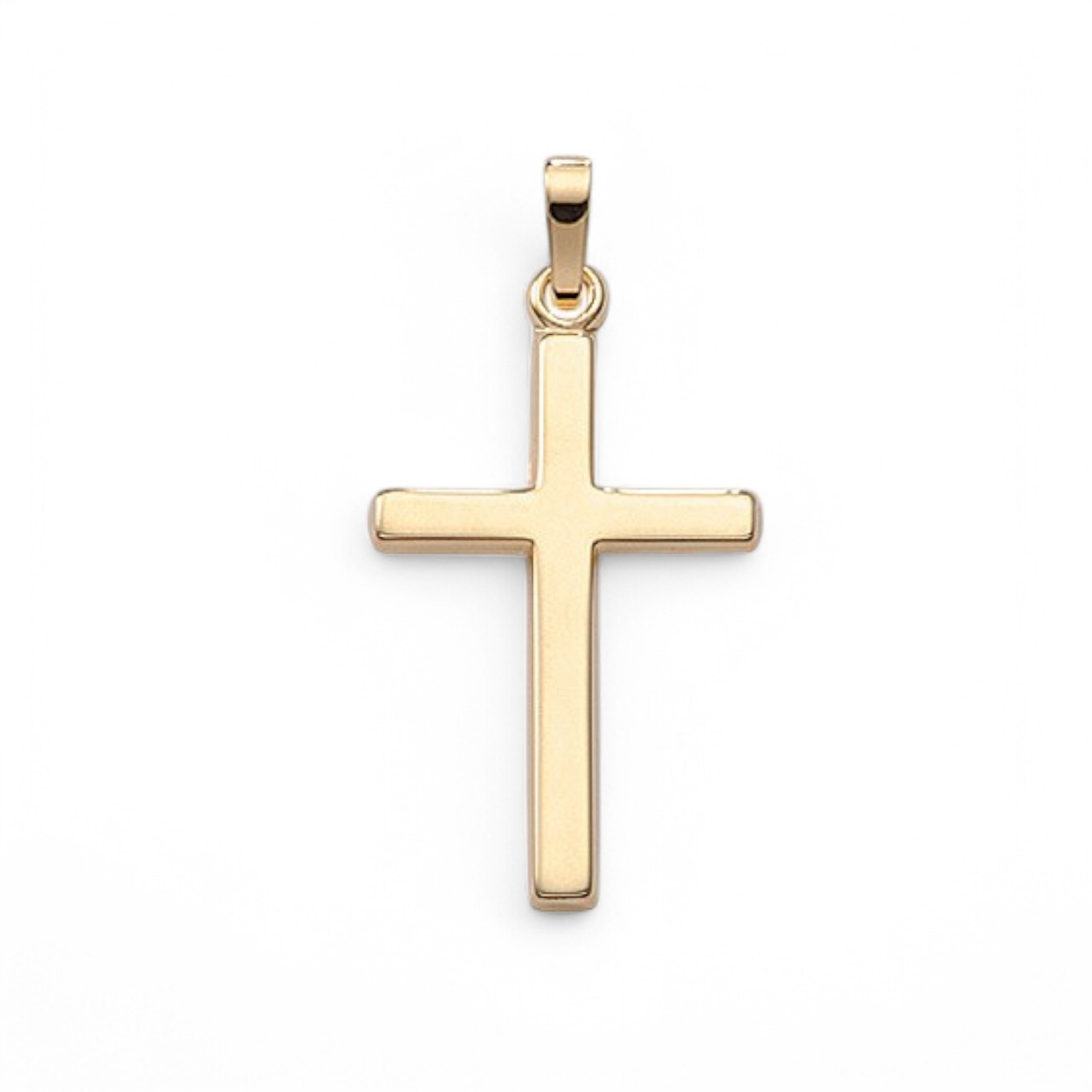 Kreuz- Anhänger 585 Gelbgold
