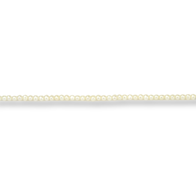 Schmidt Süßwasser-Zuchtperlenkette für Damen, weiß, 38cm, 2,5-3mm
