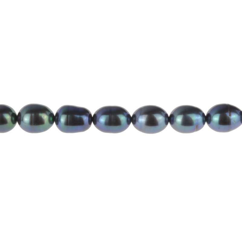 Schmidt Süßwasserperlen Kette Schwarz für Damen, 1 Strang