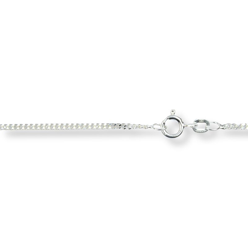 Schmidt Silberkette 925 Flachpanzer, silber, 1,7mm, 36cm, für Damen & Kinder