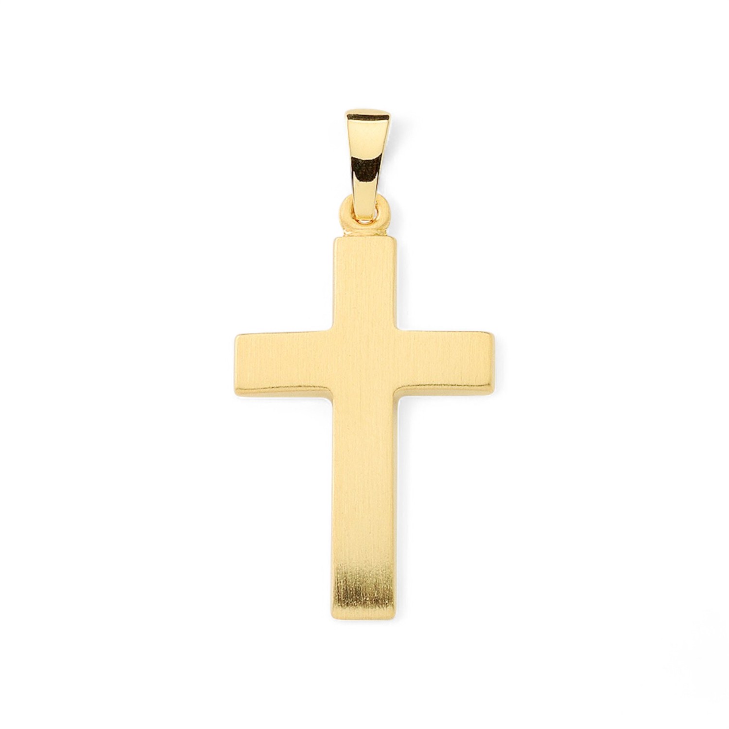 Kreuz-  Anhänger 585 Gelbgold