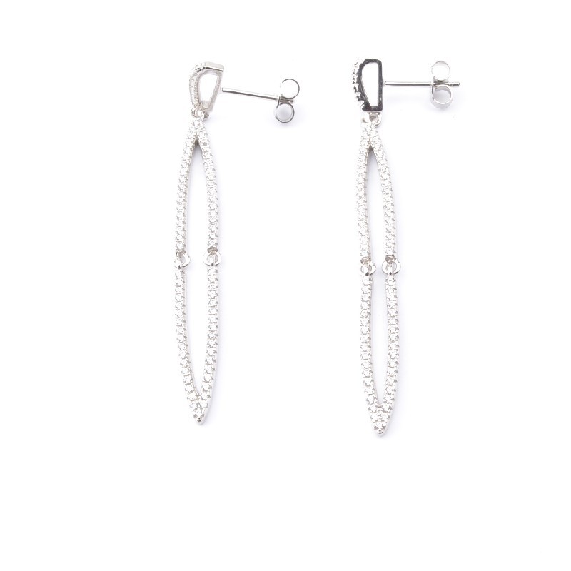 Schmidt Ohrhänger für Damen, 925 Silber mit Zirkonia – Elegant in Silber