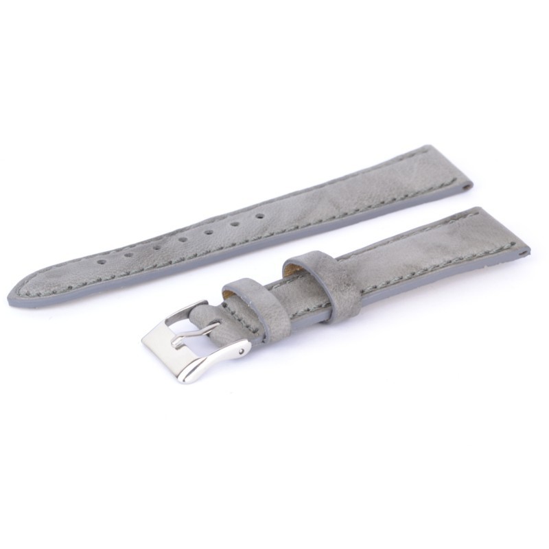 Lederbänder Mailand grau 20mm