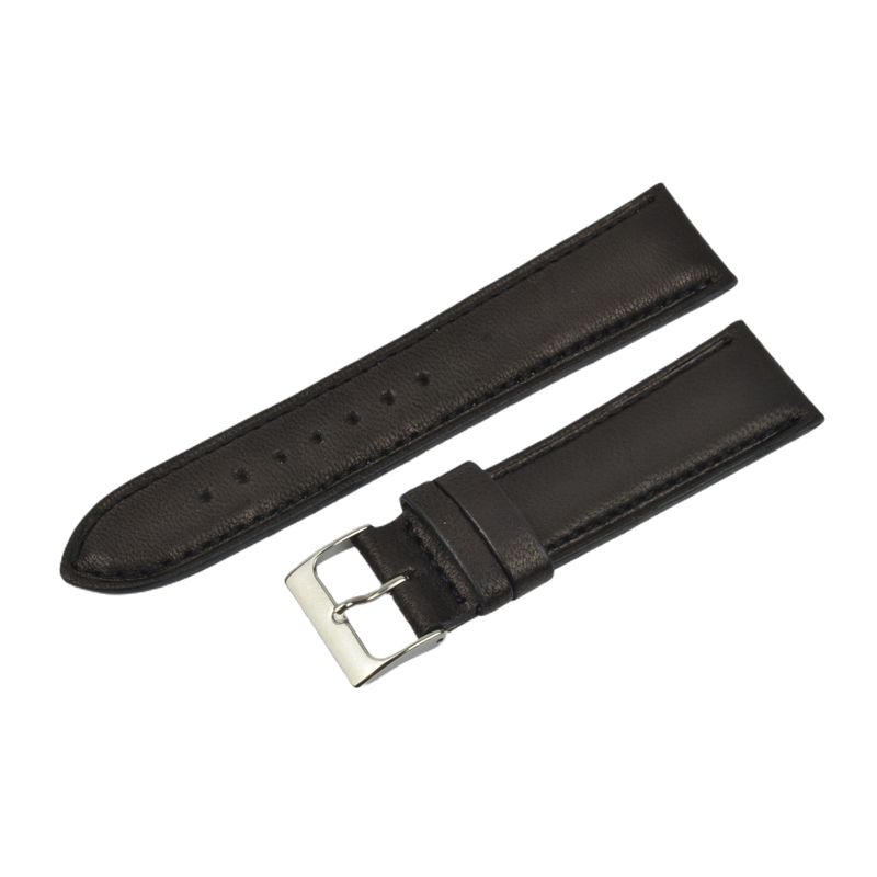 Schmidt Mailand schwarz Uhrenarmband Herren Leder 22mm Anstoßbreite