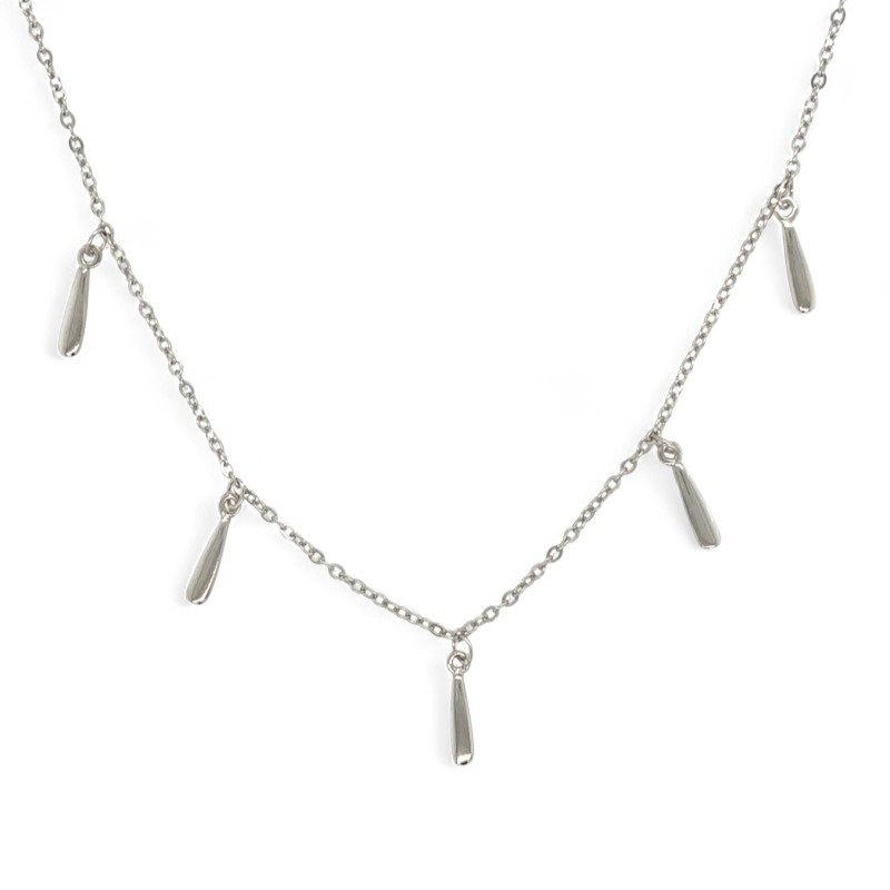 Schmidt Damen Kette 925 Silber, verstellbare Länge 40-45cm, silberfarben