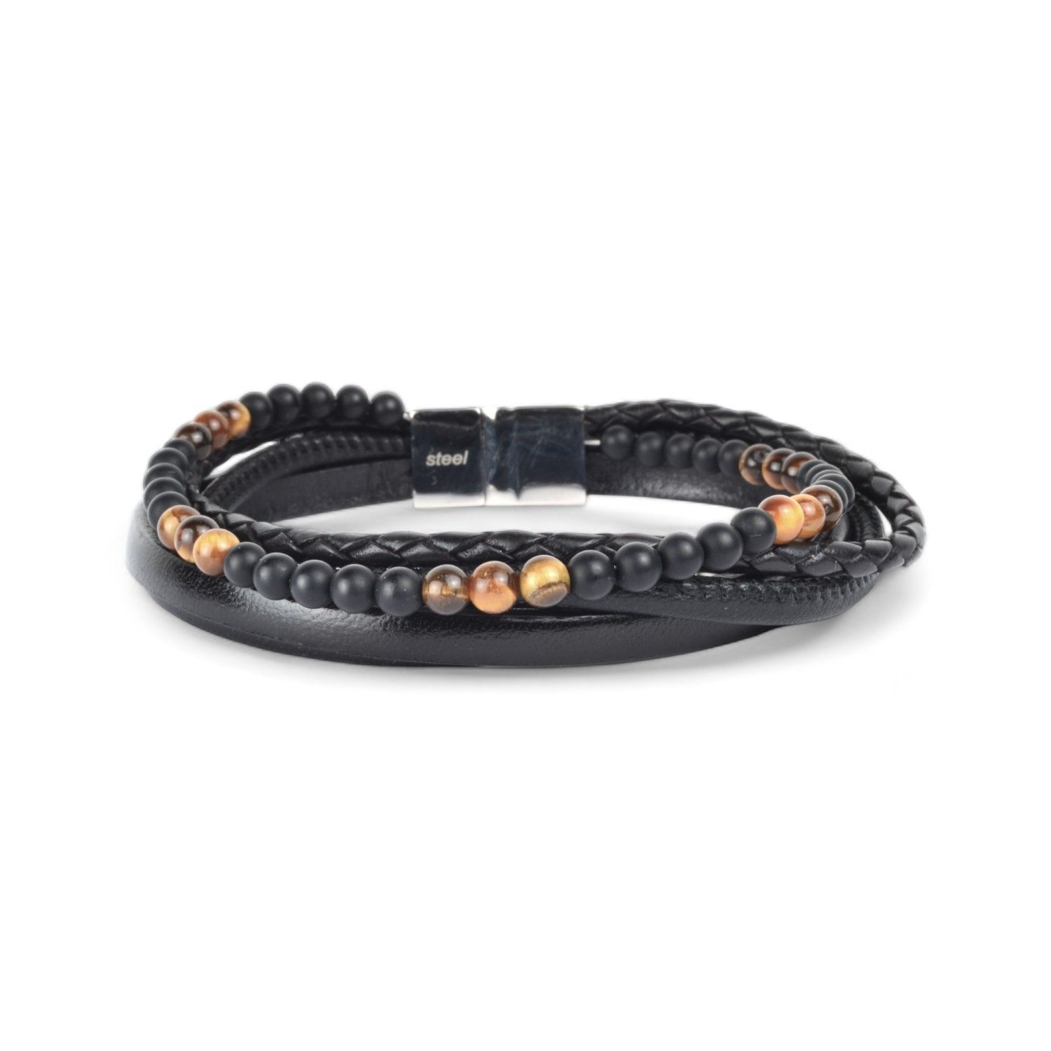 Armband Leder 5-reihig