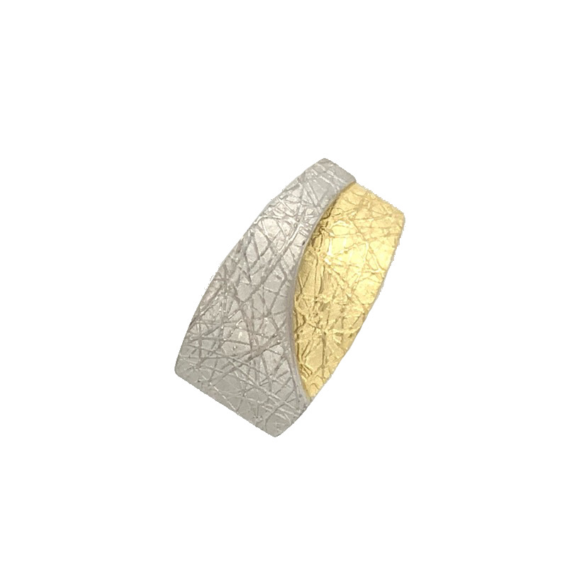 Schmidt Anhänger für Damen, 925 Silber vergoldet, 23mm, silber und gold