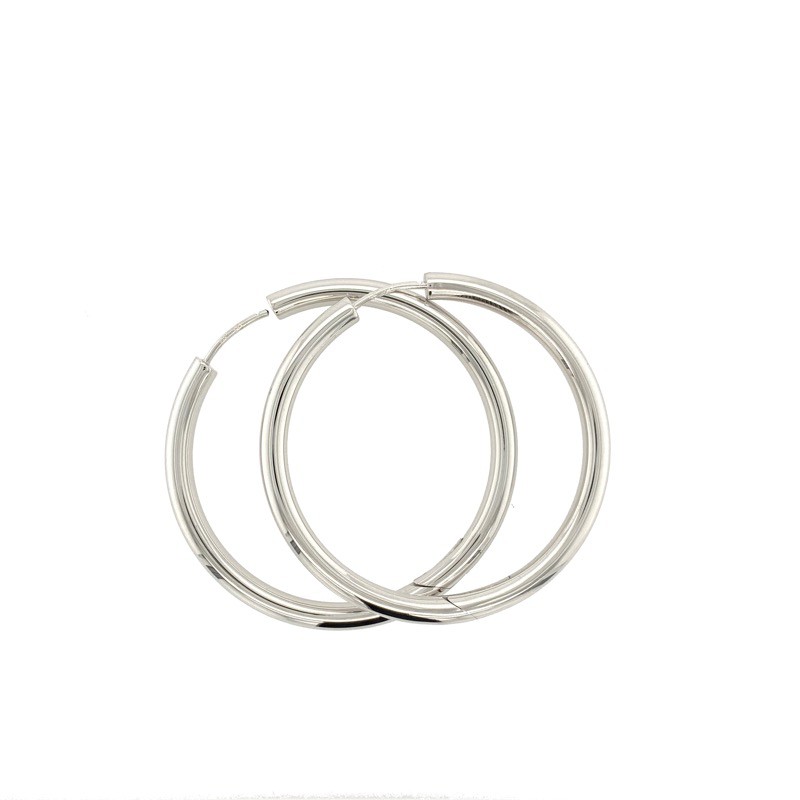 Schmidt Creolen 925 Silber, 47mm – Eleganter Ohrschmuck für Damen in Silber