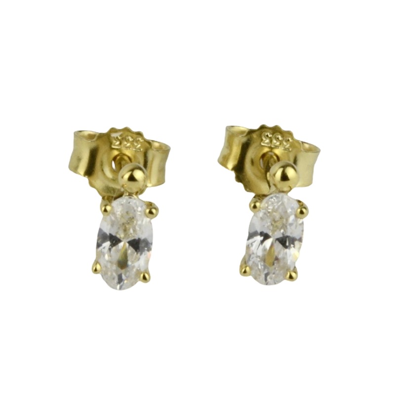 Schmidt Gold Ohrstecker 333 mit Zirkonia für Damen – Eleganter Ohrschmuck
