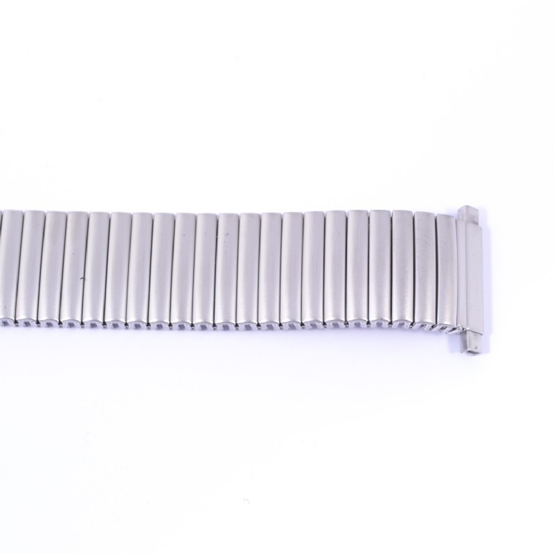 Schmidt Zugband matt Uhrenarmband, 18mm Anstoßbreite, silber