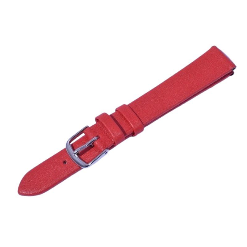 Schmidt Uhrenarmband DESIGN I rot, Leder, 14mm Anstoßbreite, Damen