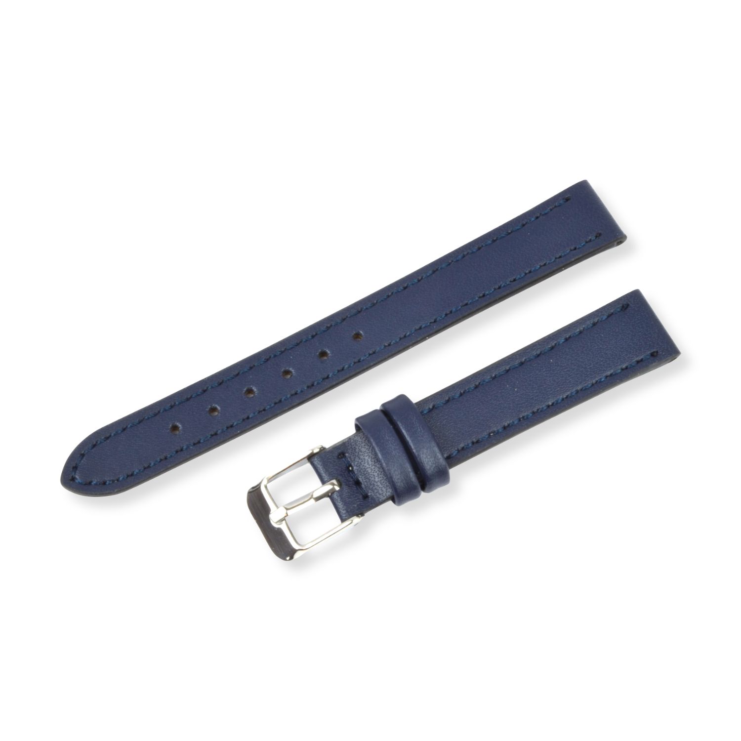 Schmidt Soft-Line Damen Uhrenarmband Leder Blau, 16mm Anstoßbreite, 3mm Dicke