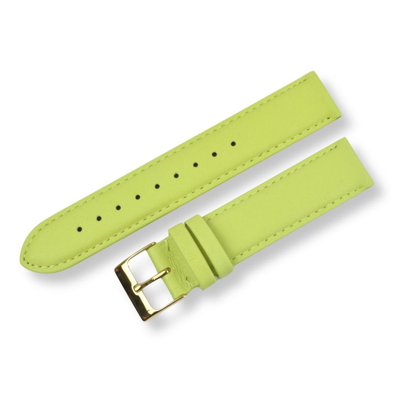 Schmidt Beach Limette Damen Uhrenarmband, Leder, Gelb, 18mm Anstoßbreite