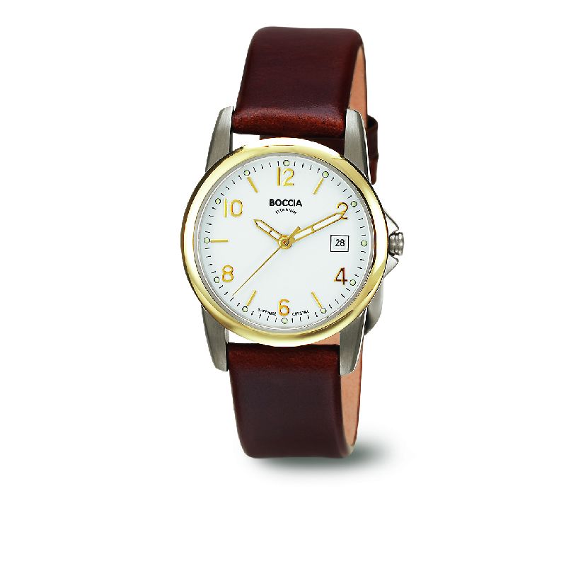 Damenarmbanduhr mit Lederband
