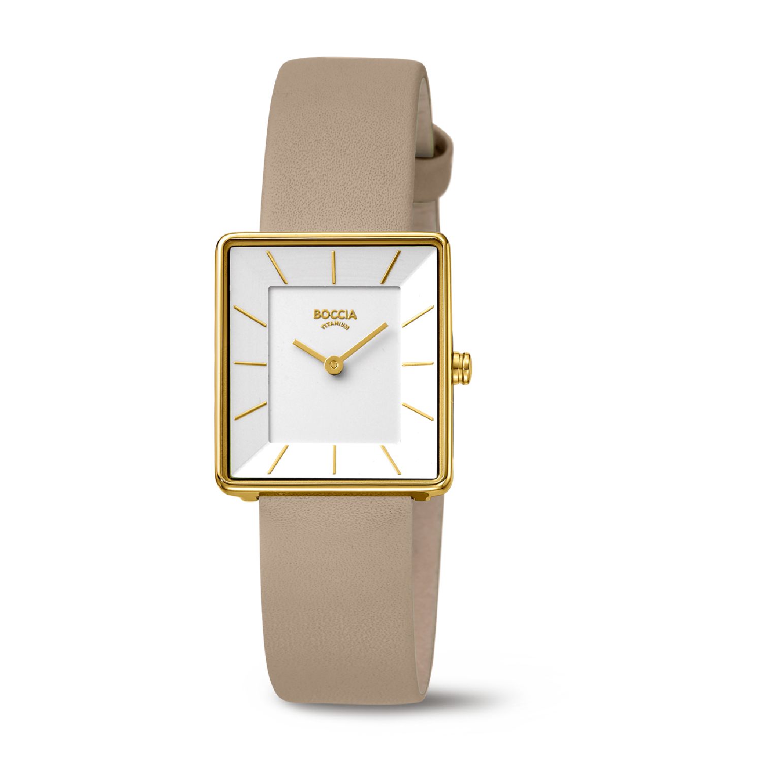 Damenarmbanduhr mit Lederband