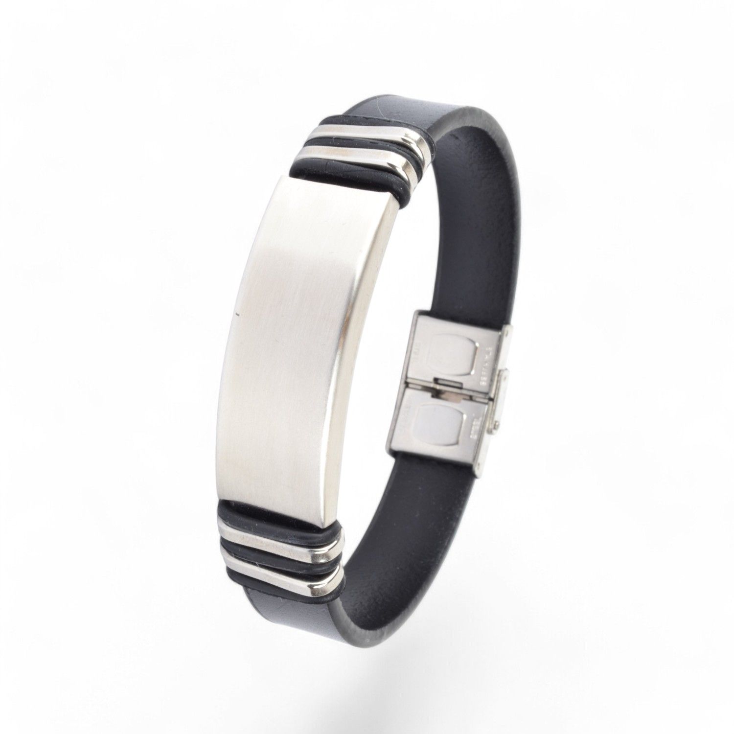 Lederarmband mit Fläche zum Gravieren