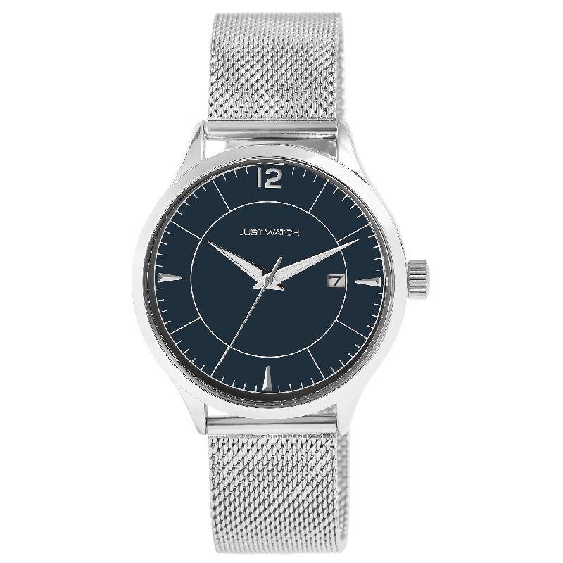 Herrenuhr mit Meshband
