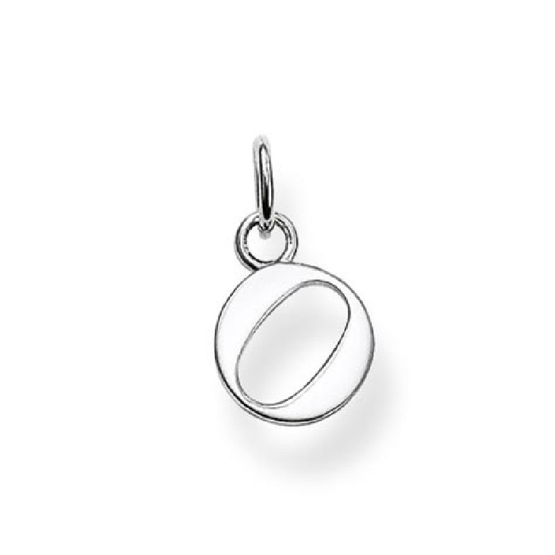 Thomas Sabo Damen Anhänger 'O' aus 925er Silber, Hauptfarbe Silber