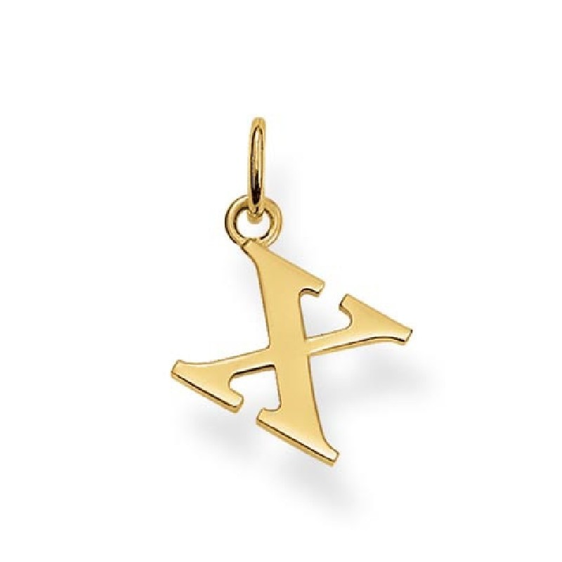 Thomas Sabo Anhänger X für Damen, 925 Silber vergoldet, gold