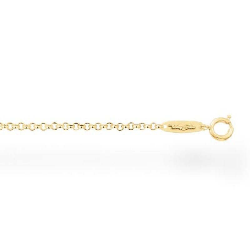 Thomas Sabo Damen Kette 45 cm - 925er vergoldetes Silber, goldfarben