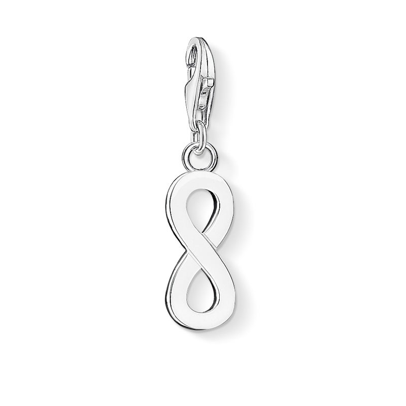 Thomas Sabo Charm-Anhänger Infinity für Damen, Silber, 8x30 mm