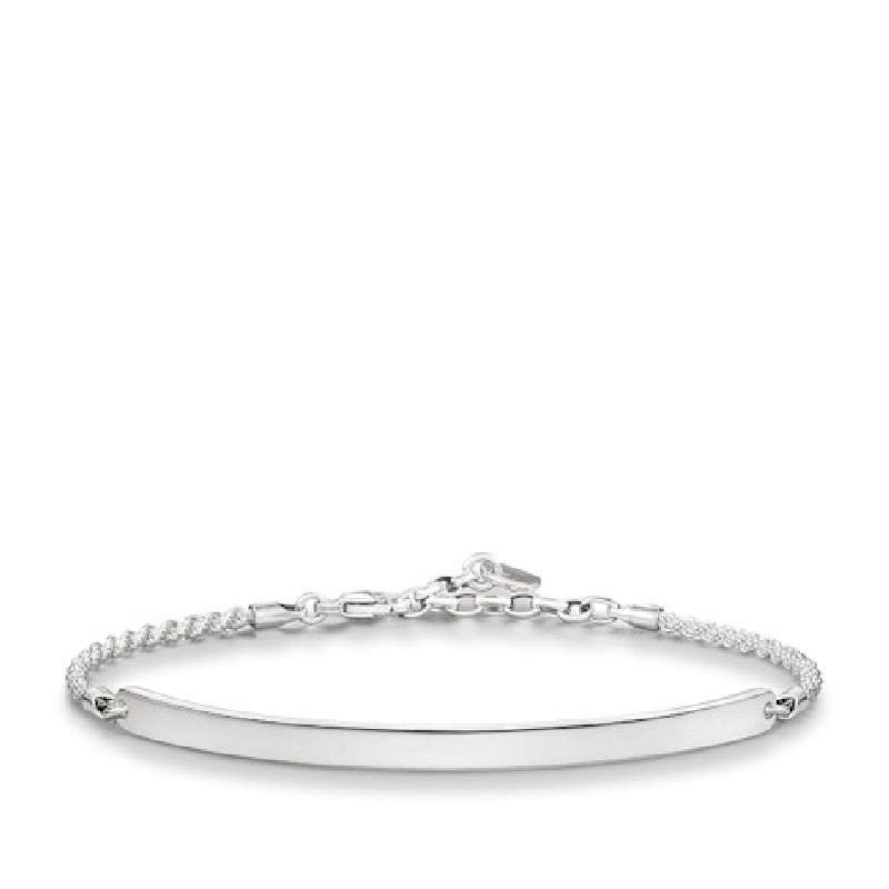 Thomas Sabo Damen ID Armband in Silber - Eleganter Armschmuck