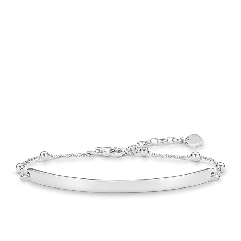 Thomas Sabo Damen ID Armband in Silber 925, Länge 19,5 cm - Armschmuck