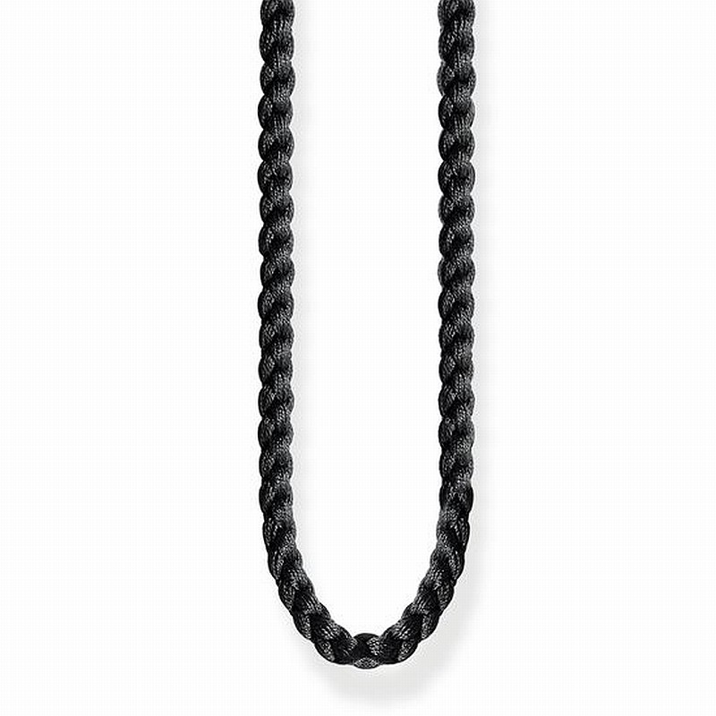 Thomas Sabo Damen Kette Textil 100cm in Grau