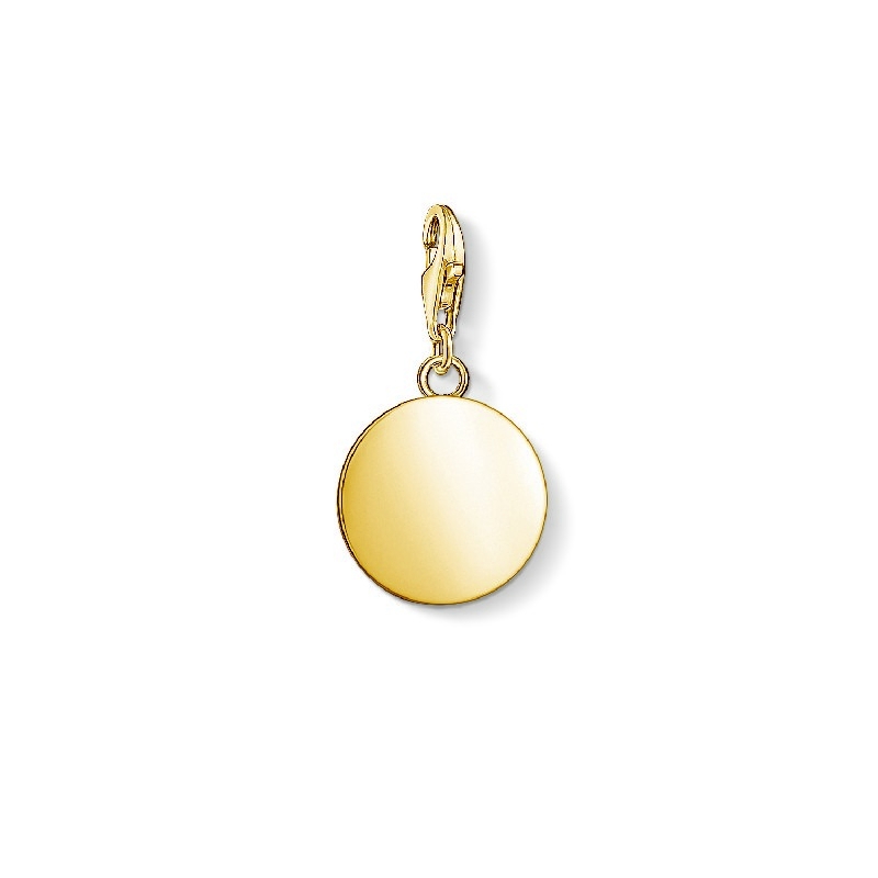 Thomas Sabo Charm-Anhänger für Damen, vergoldetes Silber, goldfarben