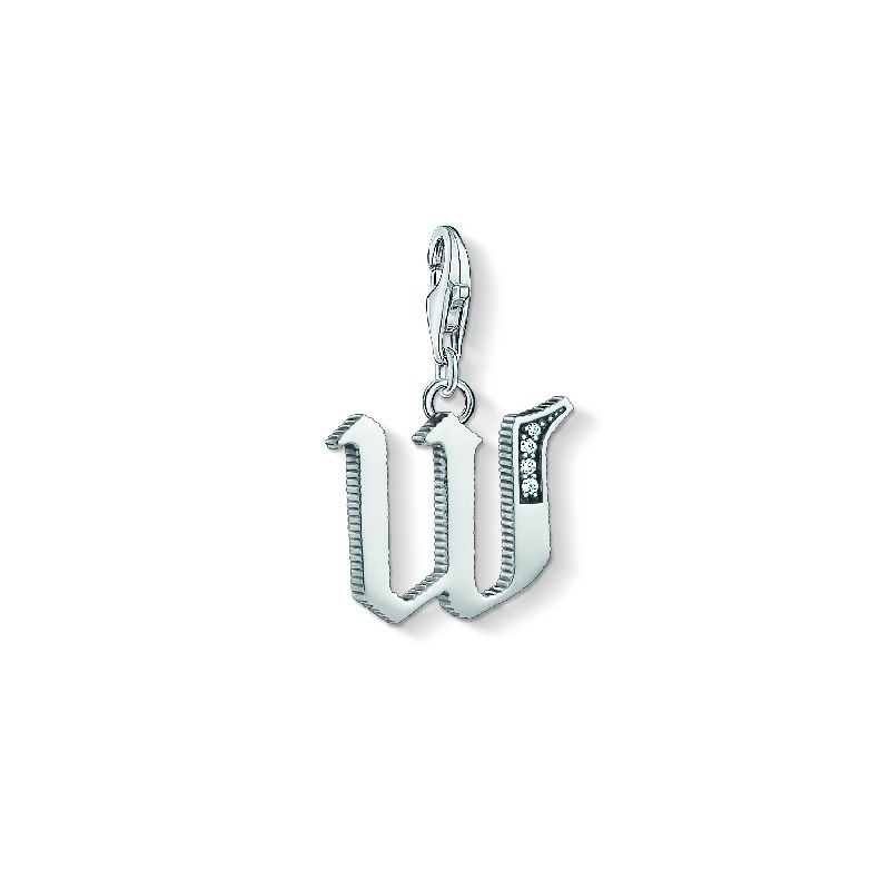 Thomas Sabo Charm-Anhänger W, Damen, 925 Silber mit Zirkonia, silber