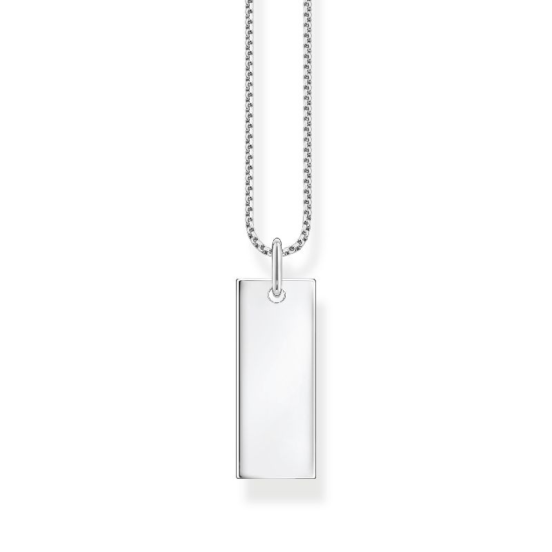 Kette längliche Gravurplatte 