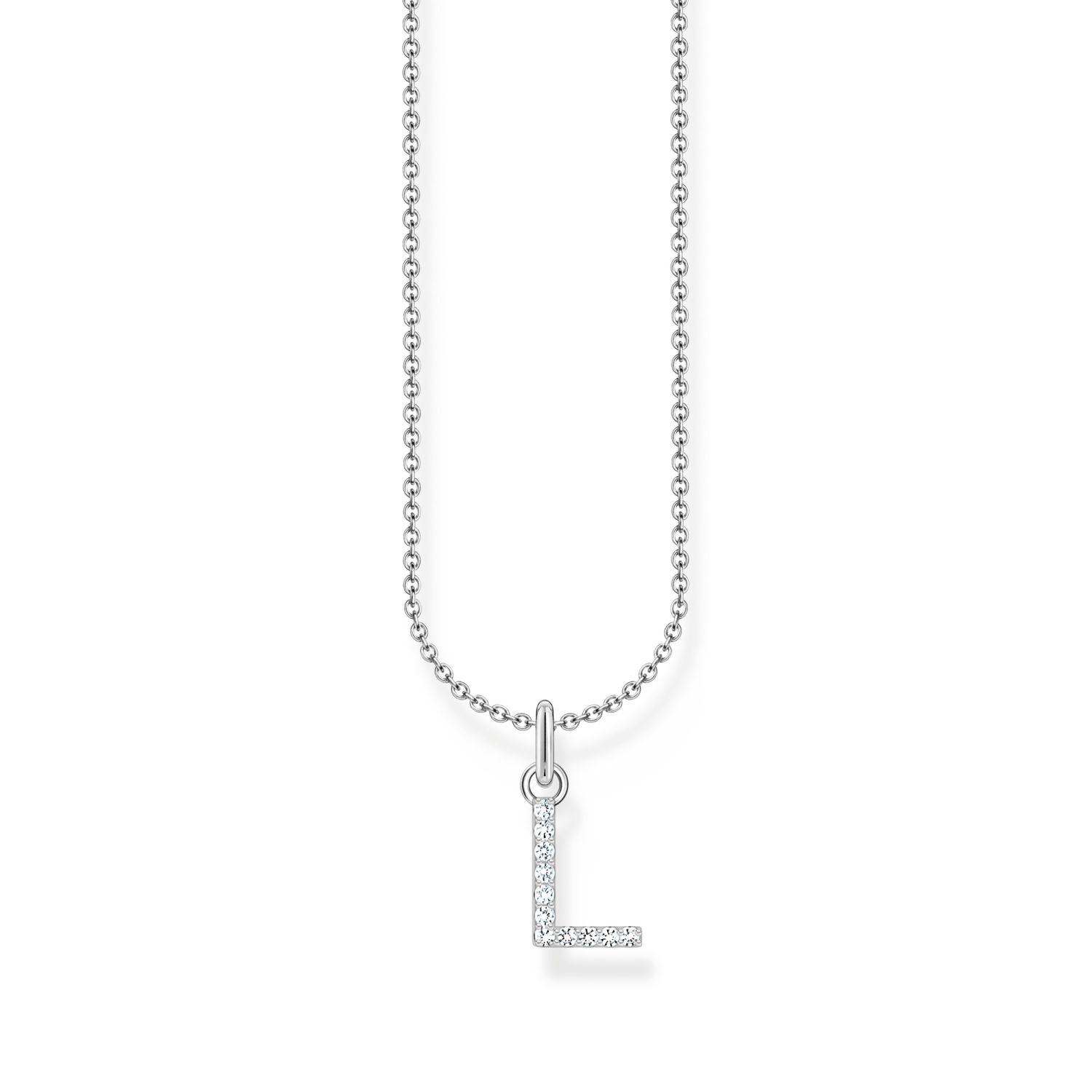 Kette mit Buchstaben- Anhänger L
