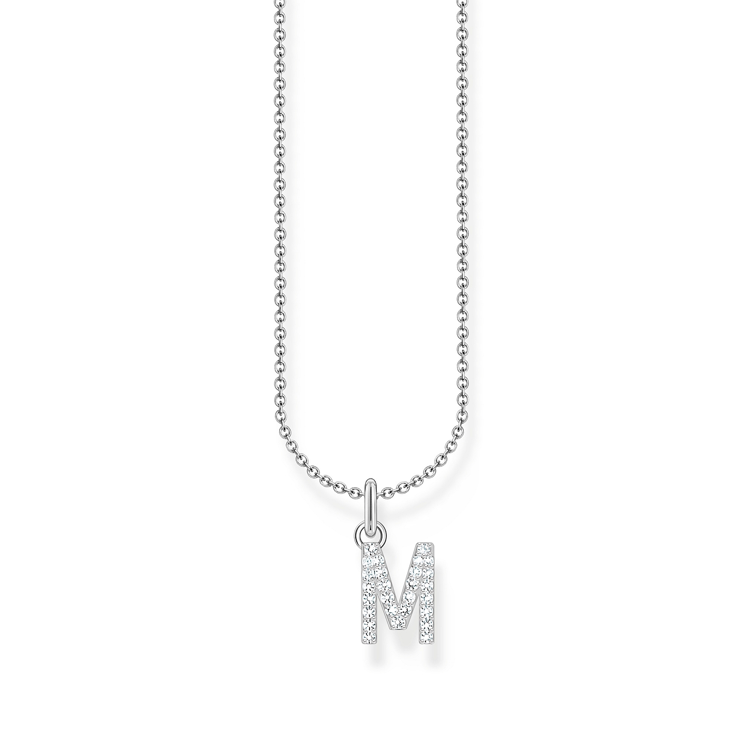 Kette mit Buchstaben-Anhänger M