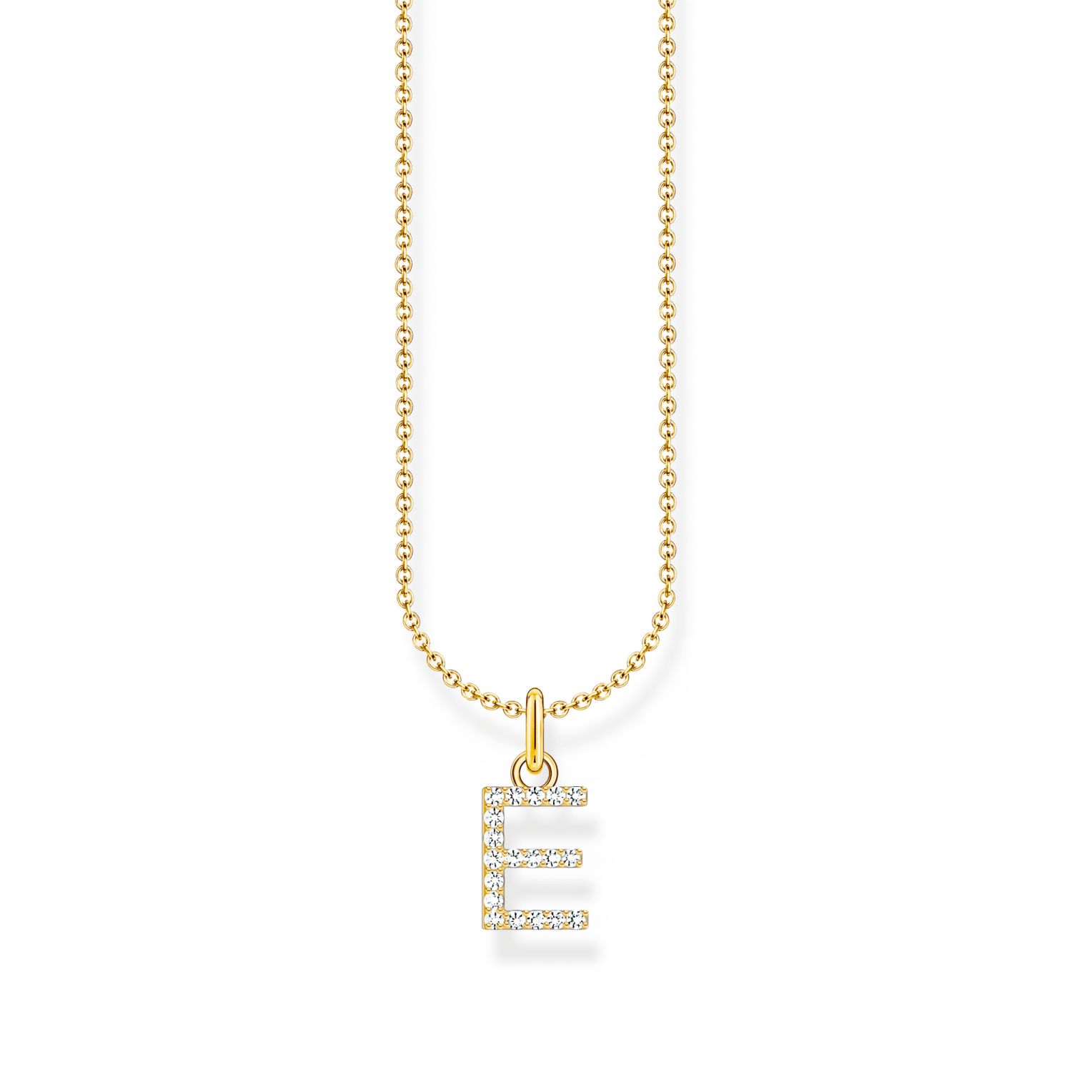 Kette mit Buchstaben-Anhänger E
