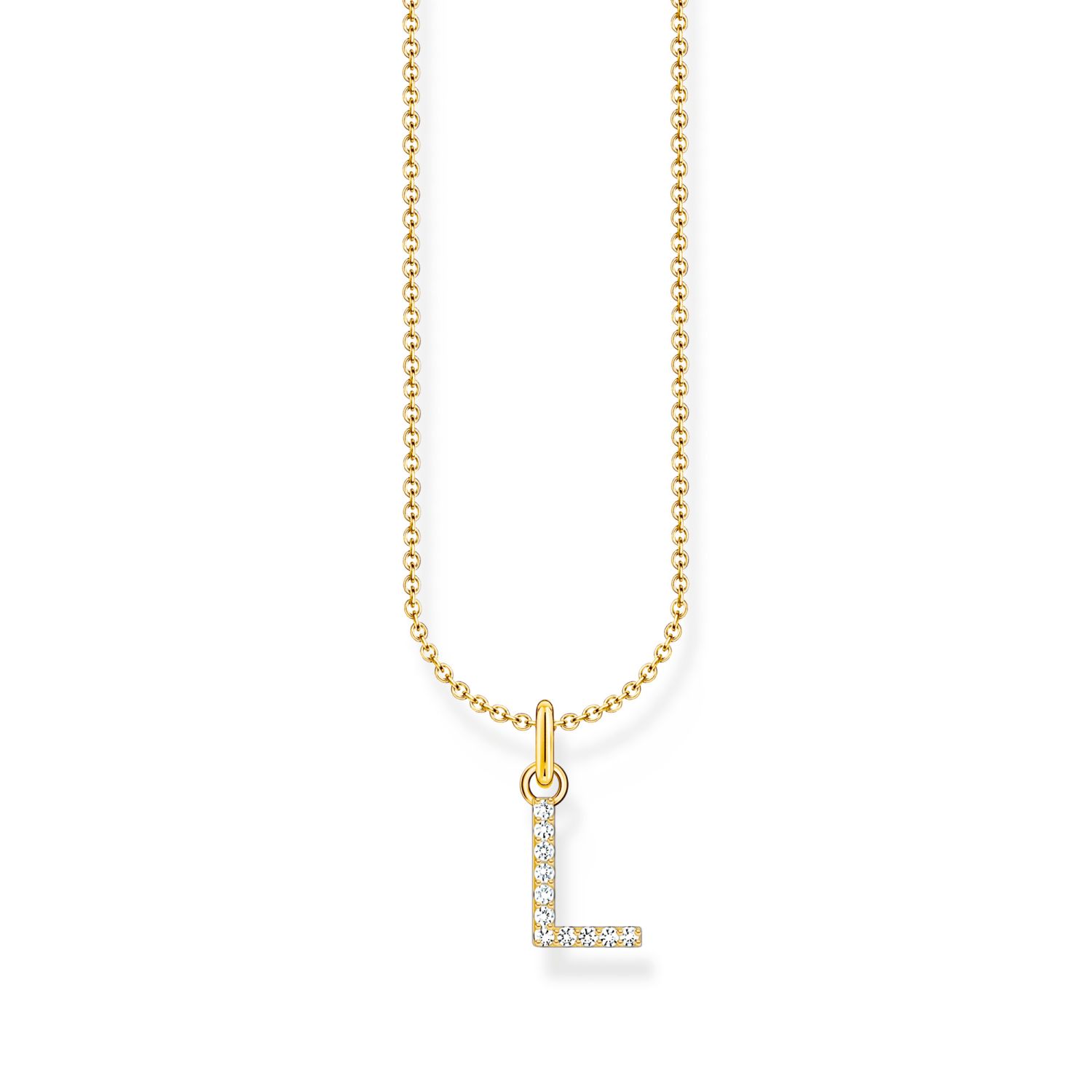 Kette mit Buchstaben-Anhänger L