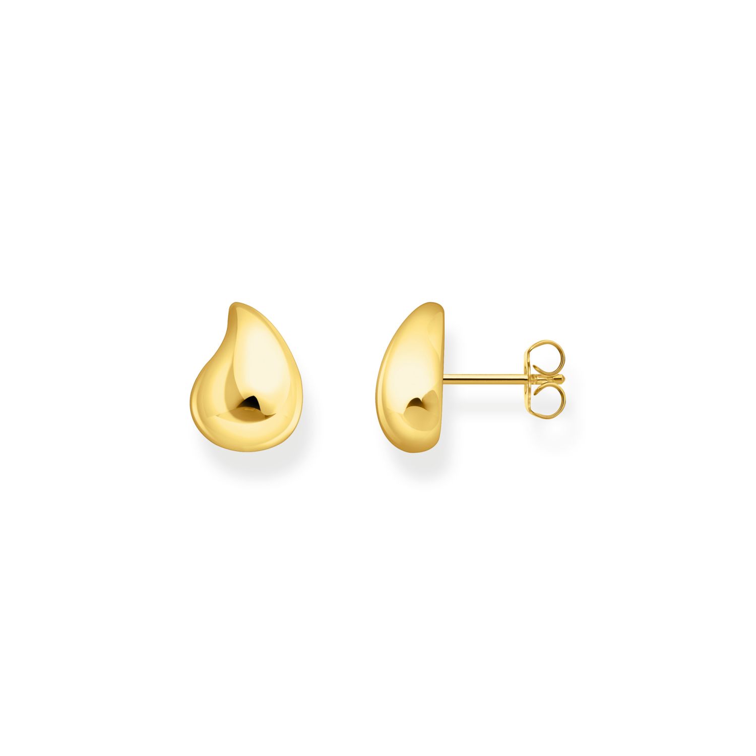 Tropfen- Ohrstecker, vergoldet