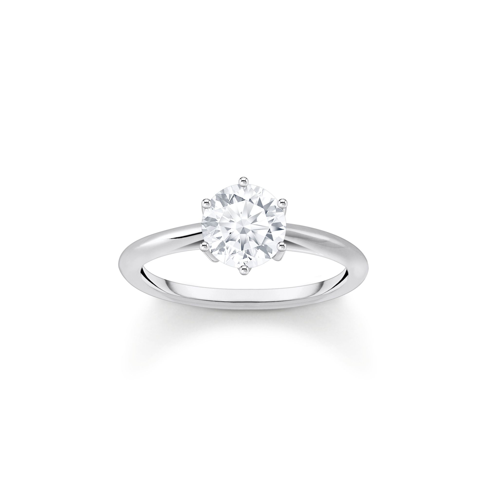Ring mit weißem Stein