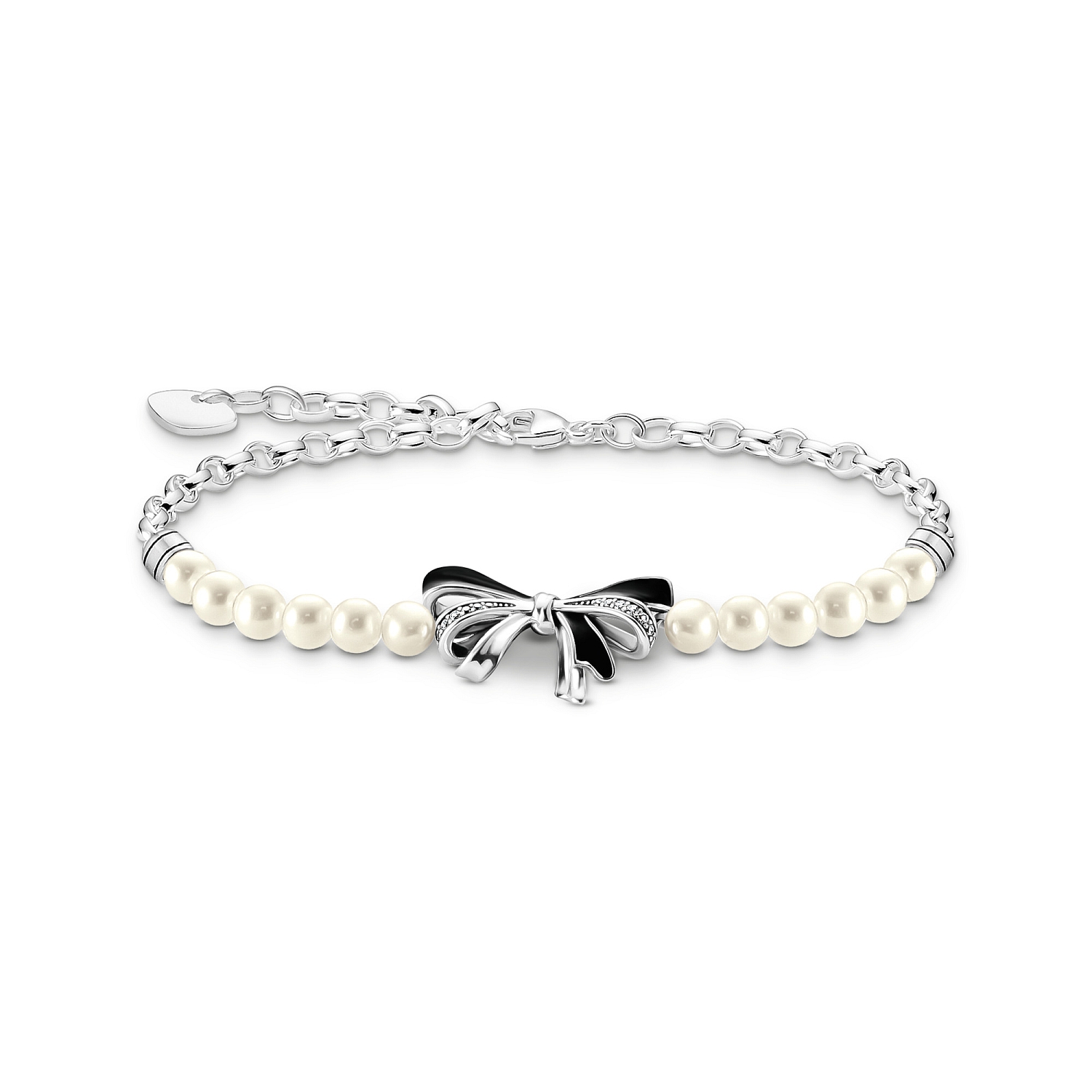 Schleifen Armband mit Perlen
