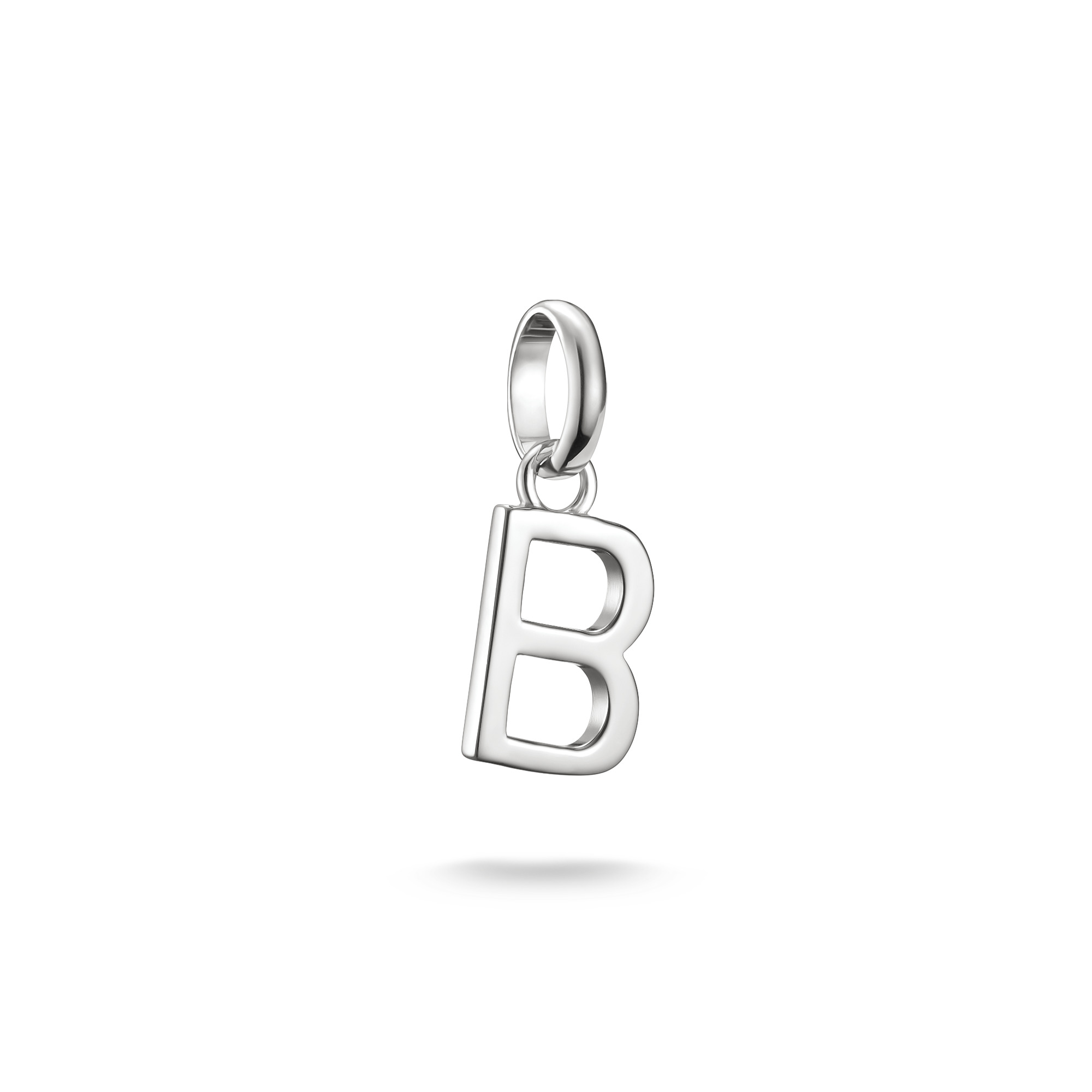 Thomas Sabo Charm-Anhänger Buchstabe B, 925 Silber, 18x7mm, für Damen