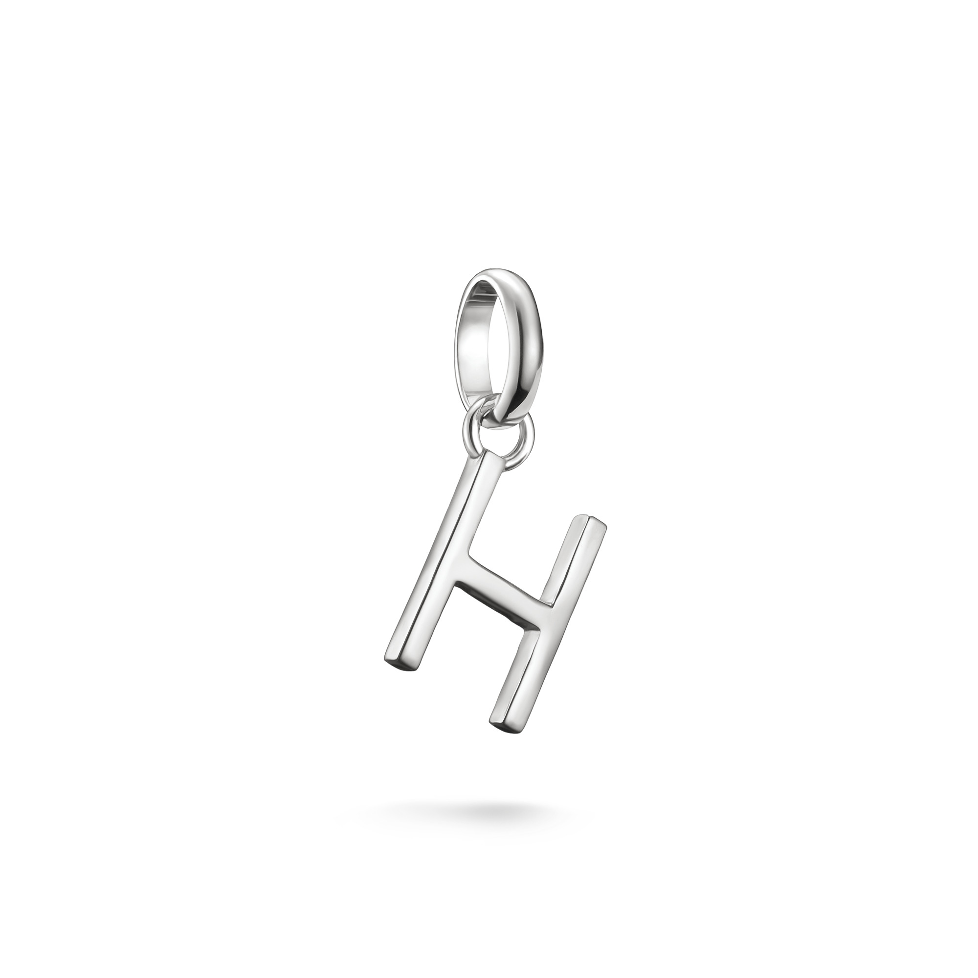 Thomas Sabo Charm Anhänger H, 925 Silber, 18x7mm, Unisex, Farbe Silber