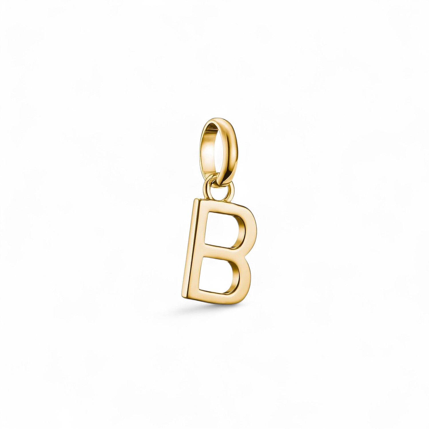 Thomas Sabo Charm-Anhänger B, Damen, 18k vergoldetes 925er Silber, 18x7mm