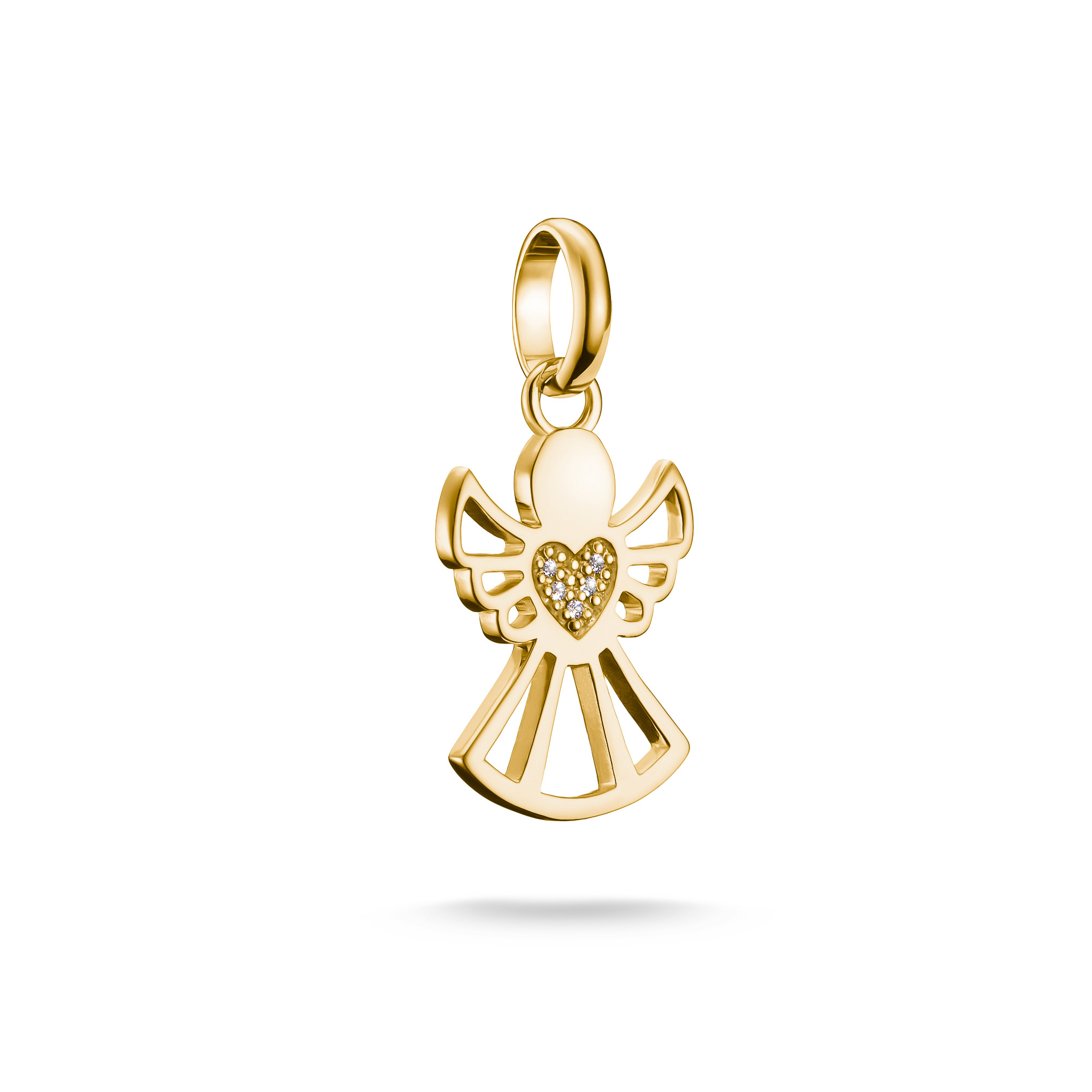 Thomas Sabo Charm-Anhänger Beschützer der Liebe, Vergoldetes Silber, Zirkonia