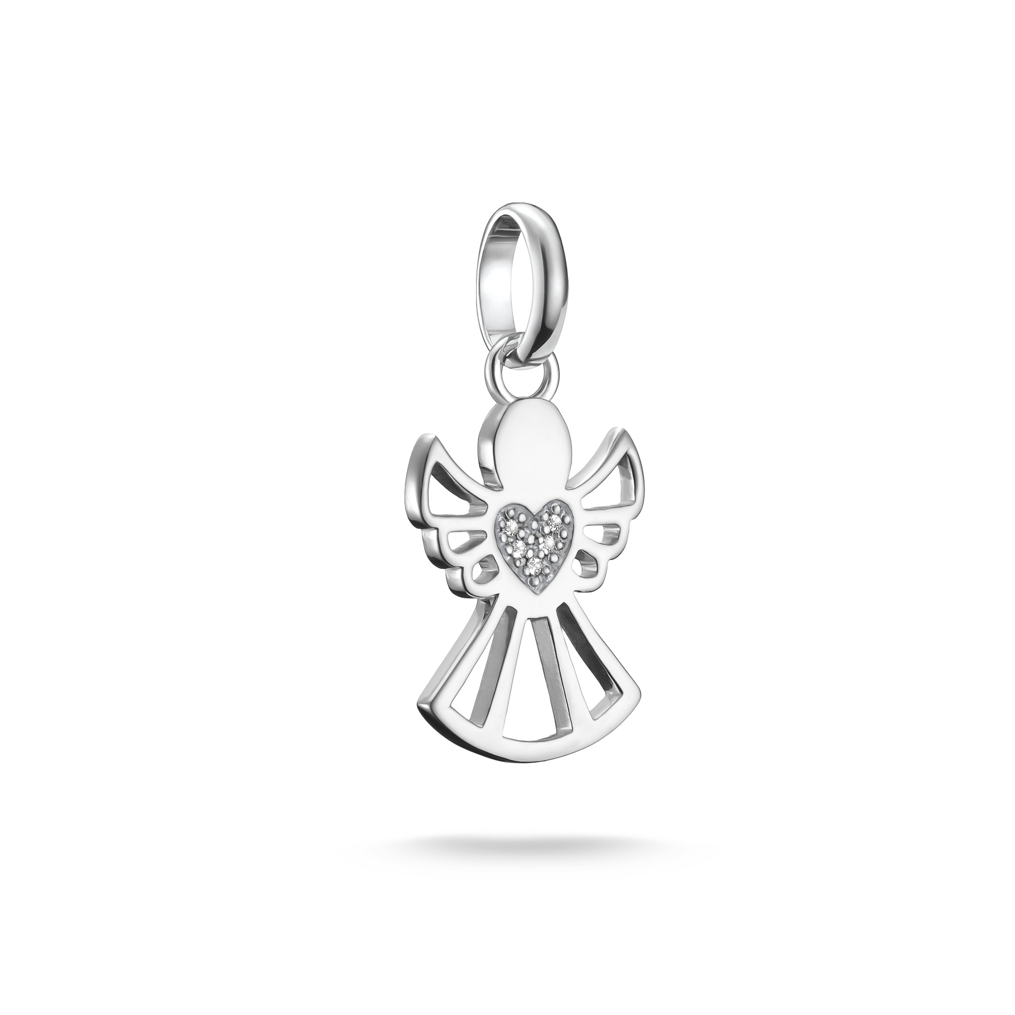 Thomas Sabo Charm-Anhänger "Beschützer der Liebe" 925er Silber, Zirkonia, 21.5x12.5mm