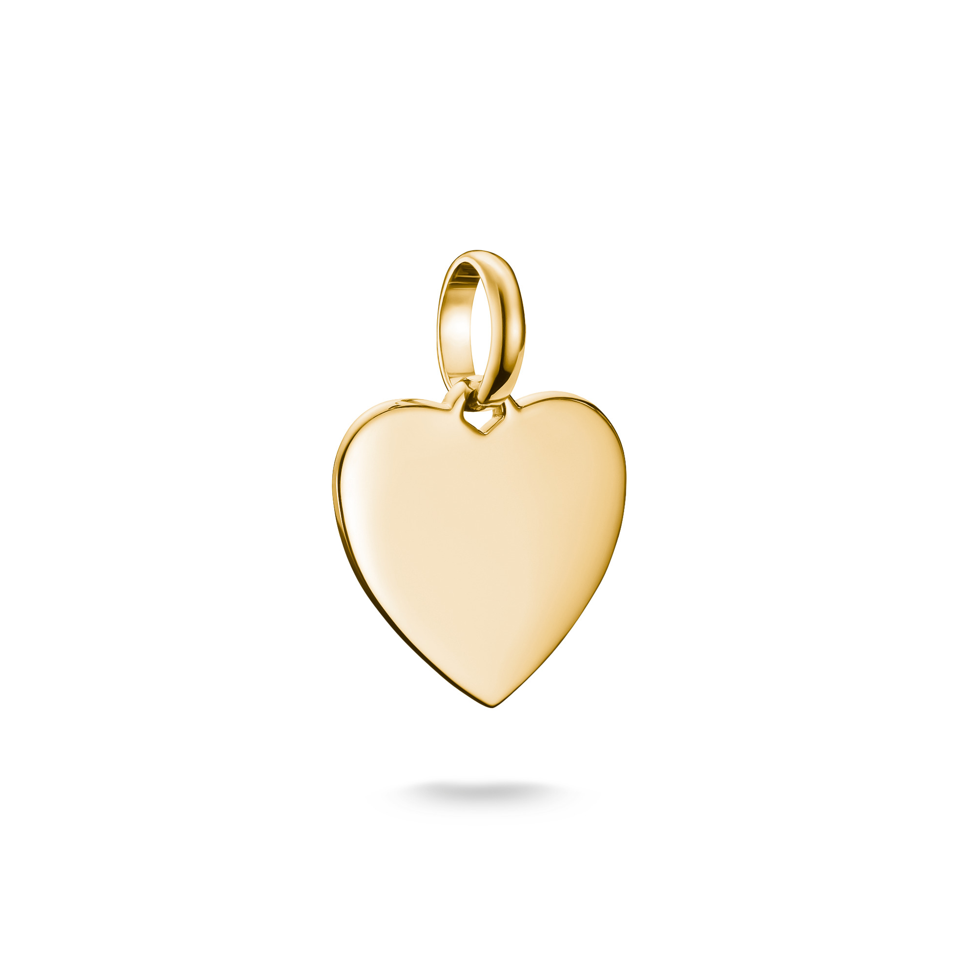 Thomas Sabo Charm Herz-Anhänger 18,5x15,5mm, 925 Silber vergoldet, für alle