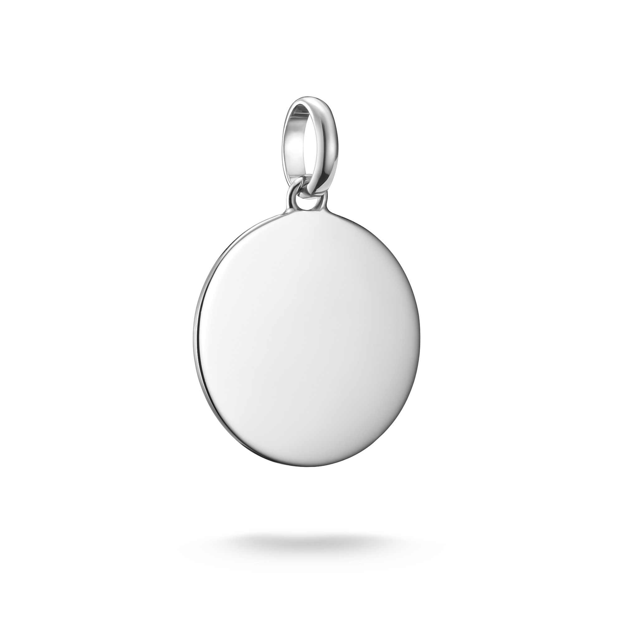 Thomas Sabo Charm-Anhänger Coin, 925 Silber, 25x17,5mm, Unisex, Silberfarben