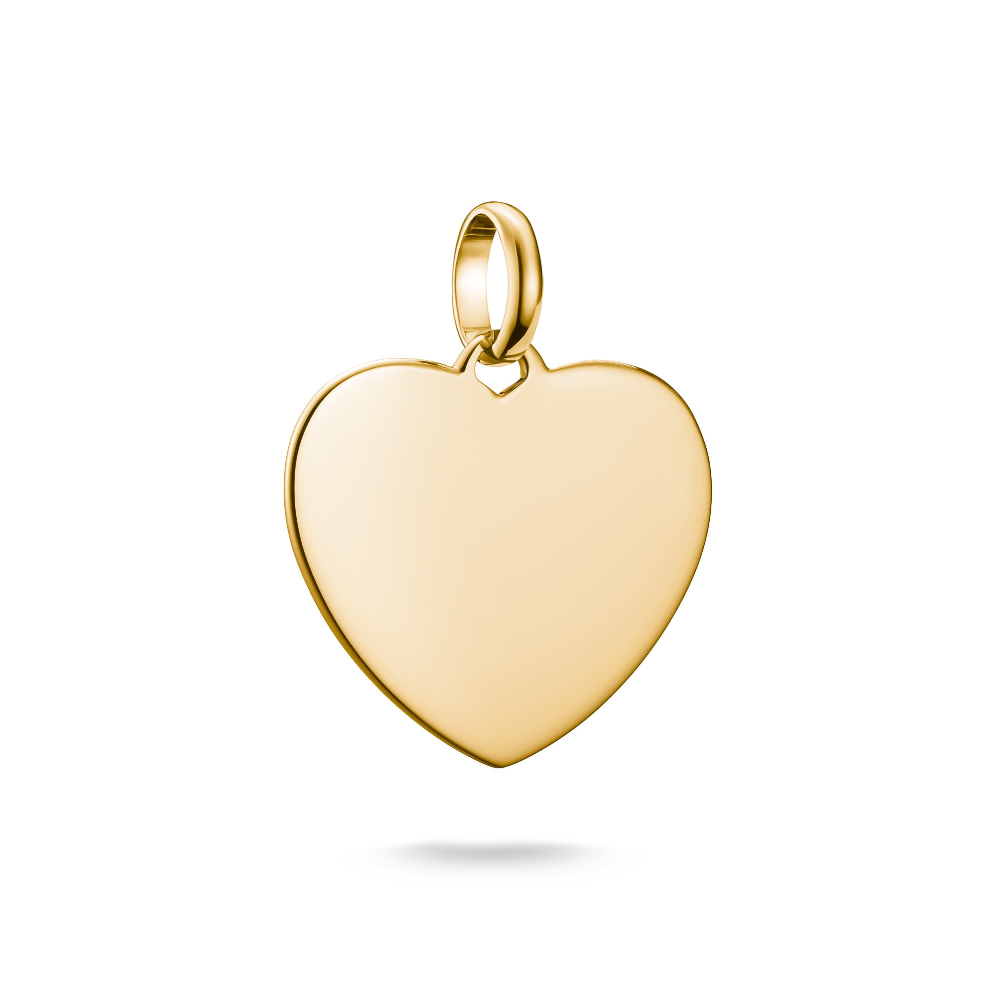 Thomas Sabo Charm-Anhänger Herz, 925 Silber vergoldet, 23,5x19mm, gold