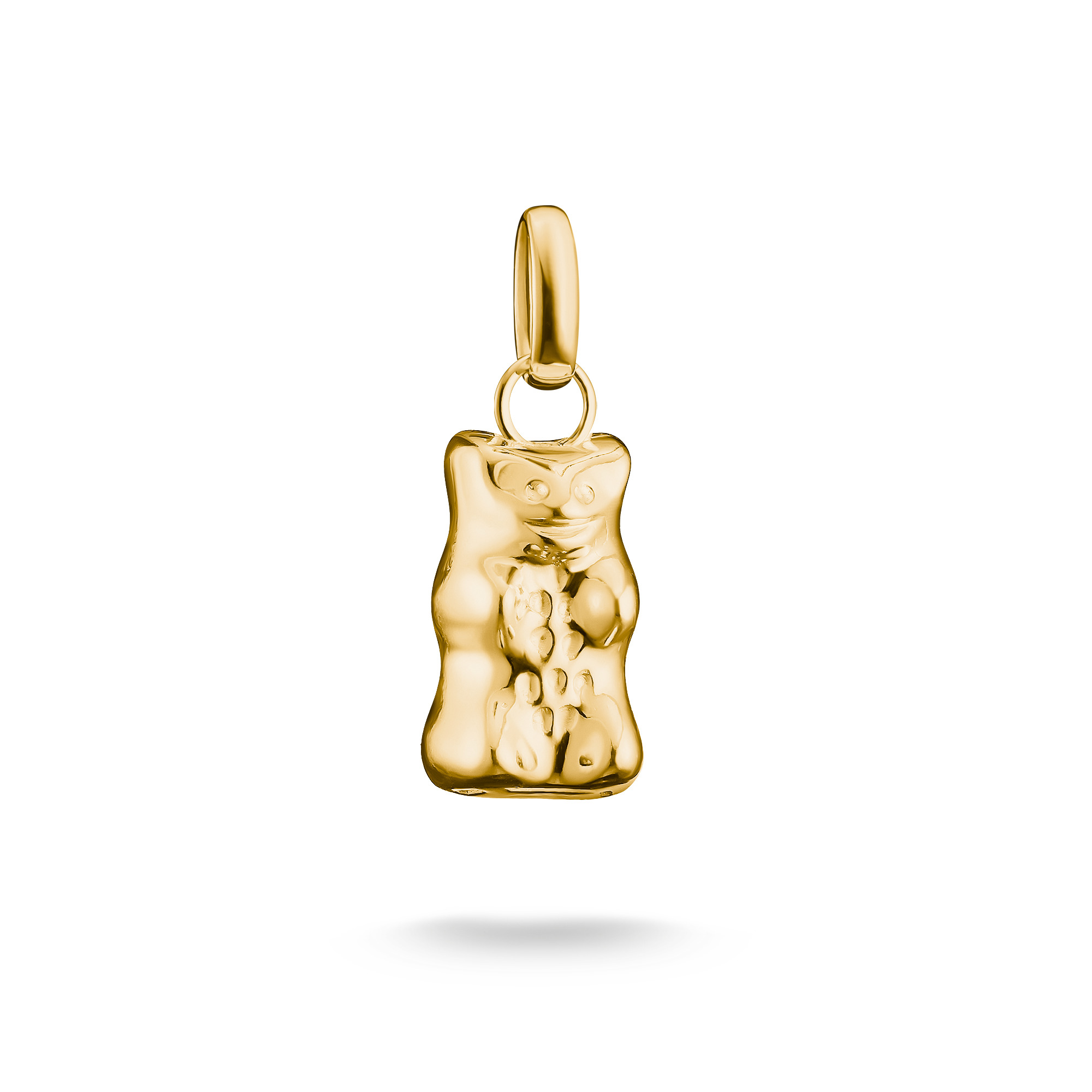Thomas Sabo Charm Anhänger Goldbär, 925 Silber vergoldet, 22,5x8,5mm