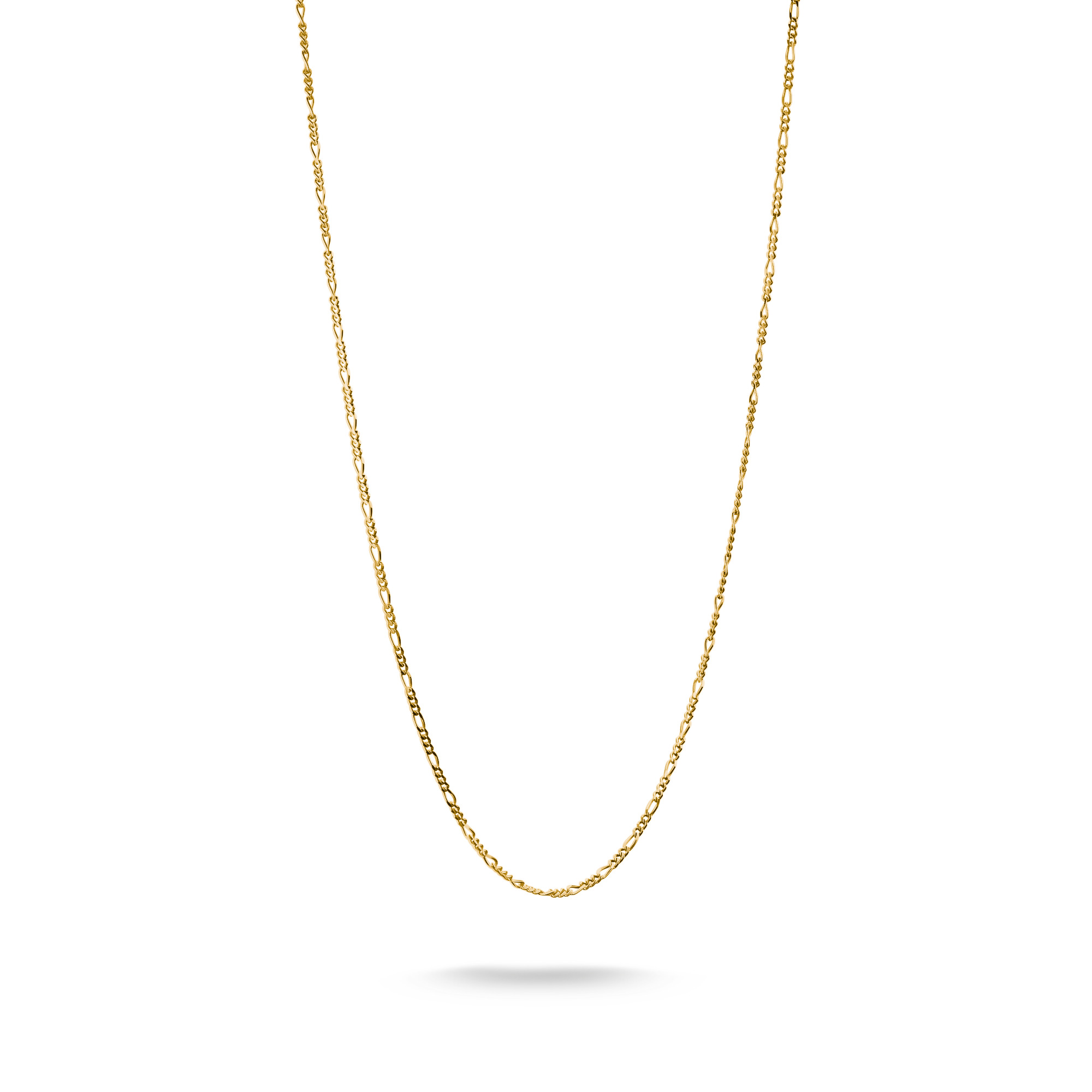 Thomas Sabo Charm-Kette Figaro aus 925 Silber vergoldet, 40-45cm, unisex